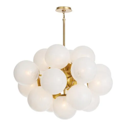 Shine Glass Globe Chandelier - Regina Andrew - Gold