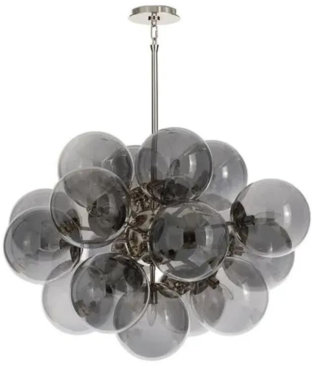 Shine Glass Globe Chandelier - Regina Andrew - Gray