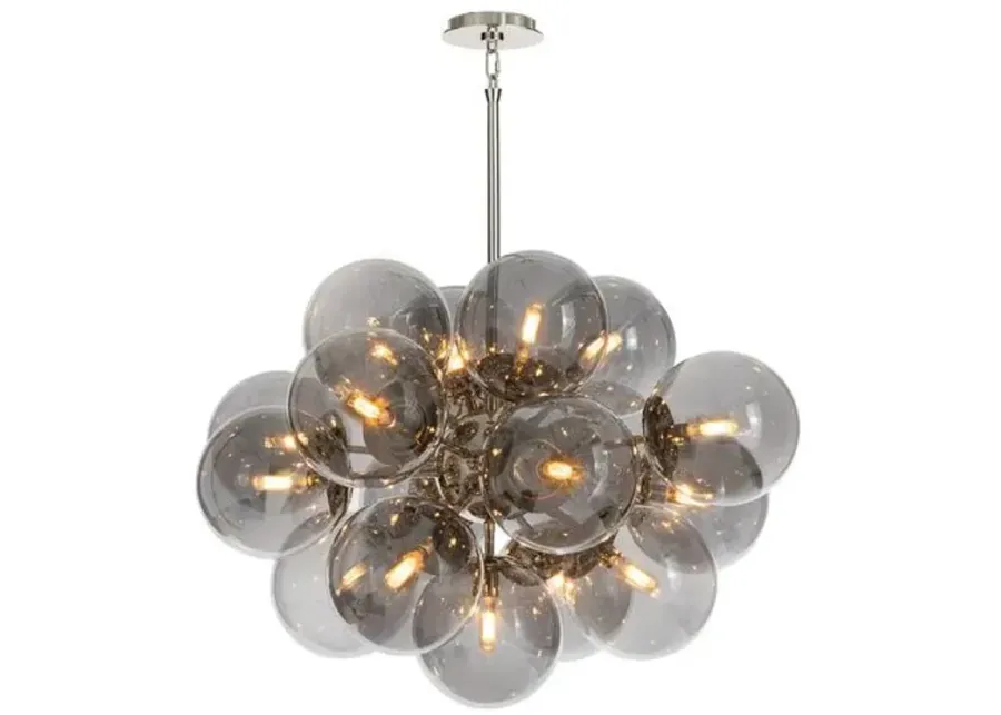 Shine Glass Globe Chandelier - Regina Andrew - Gray