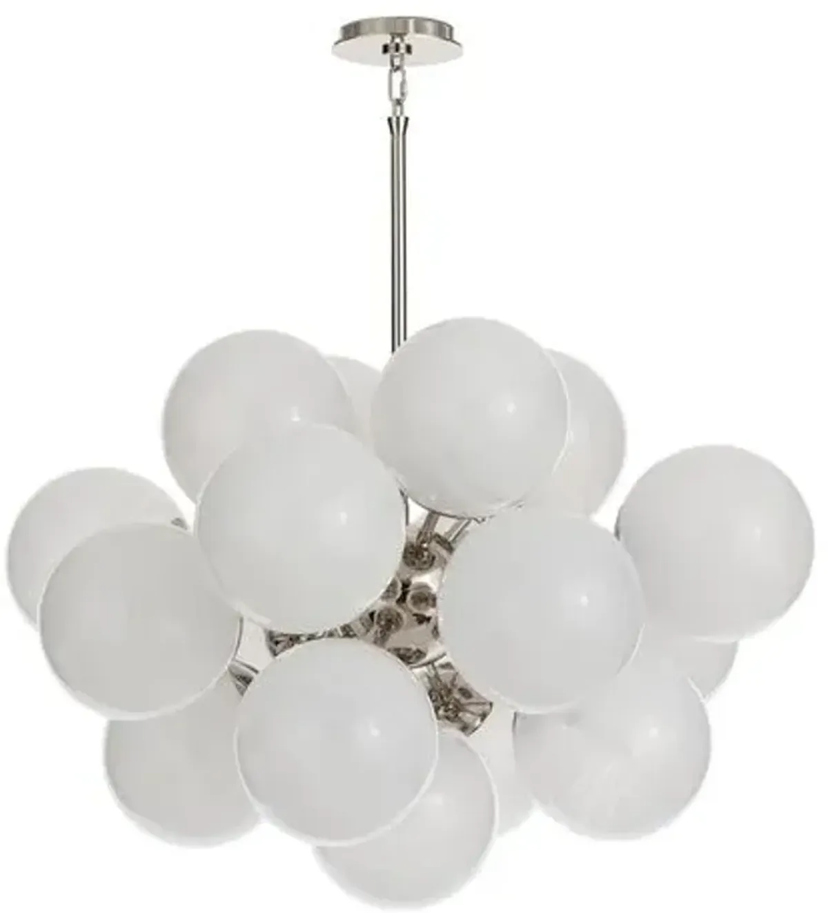 Shine Glass Globe Chandelier - Regina Andrew - White