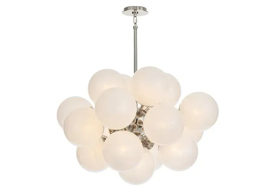 Shine Glass Globe Chandelier - Regina Andrew - White