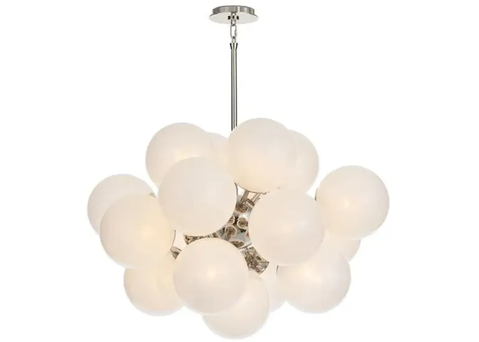 Shine Glass Globe Chandelier - Regina Andrew - White