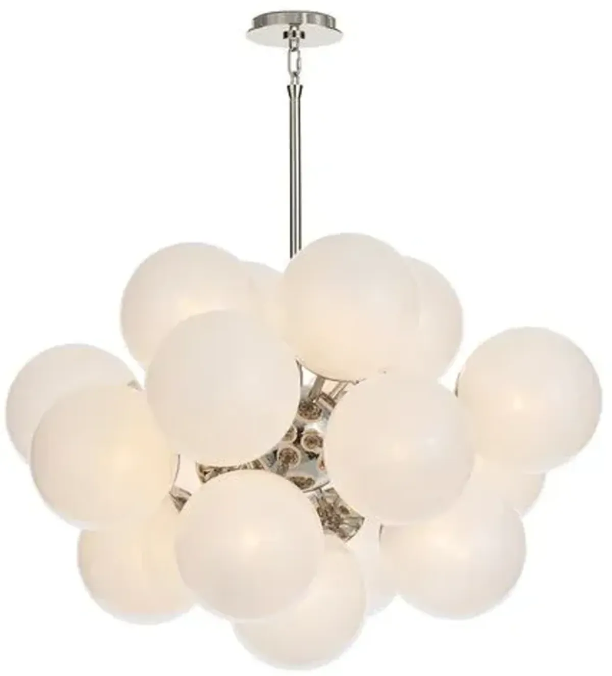 Shine Glass Globe Chandelier - Regina Andrew - White