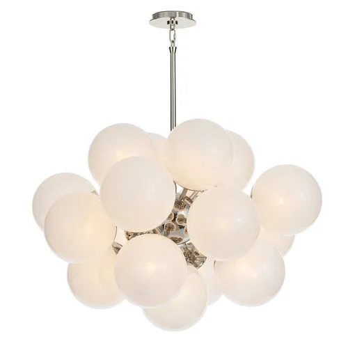 Shine Glass Globe Chandelier - Regina Andrew - White