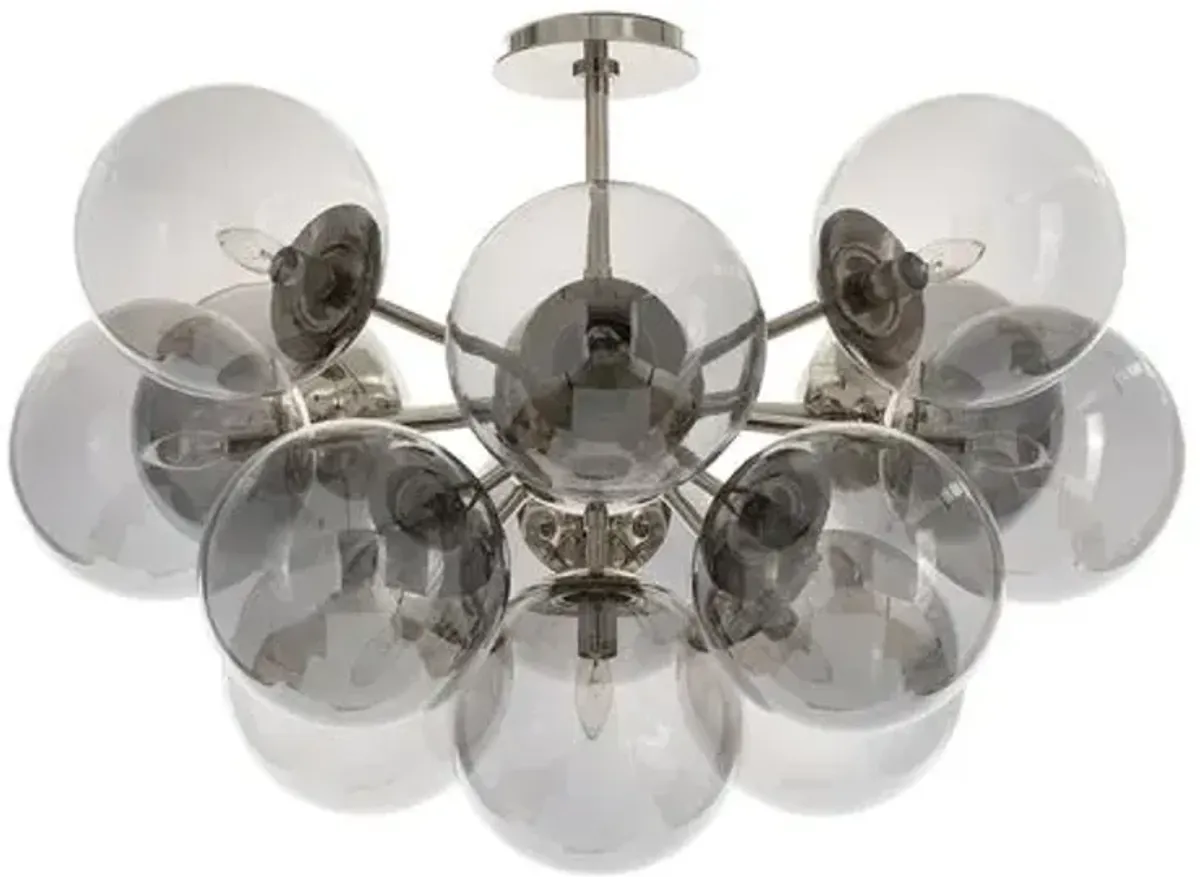 Shine Glass Globe Flush Mount - Regina Andrew - Gray