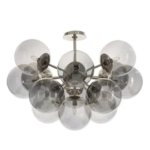 Shine Glass Globe Flush Mount - Regina Andrew - Gray