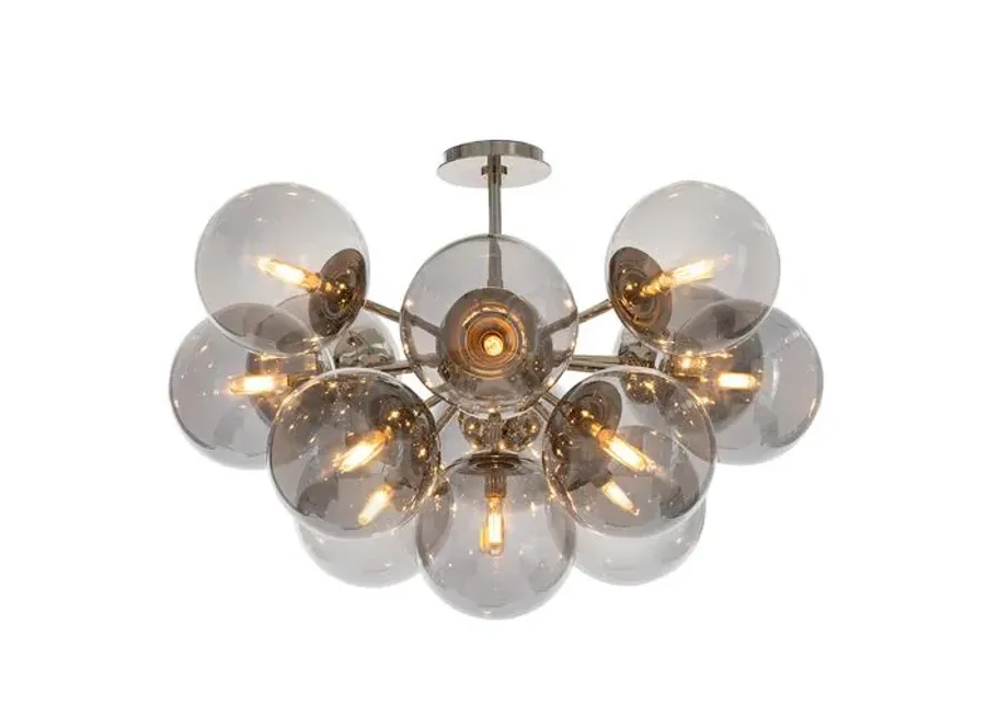 Shine Glass Globe Flush Mount - Regina Andrew - Gray