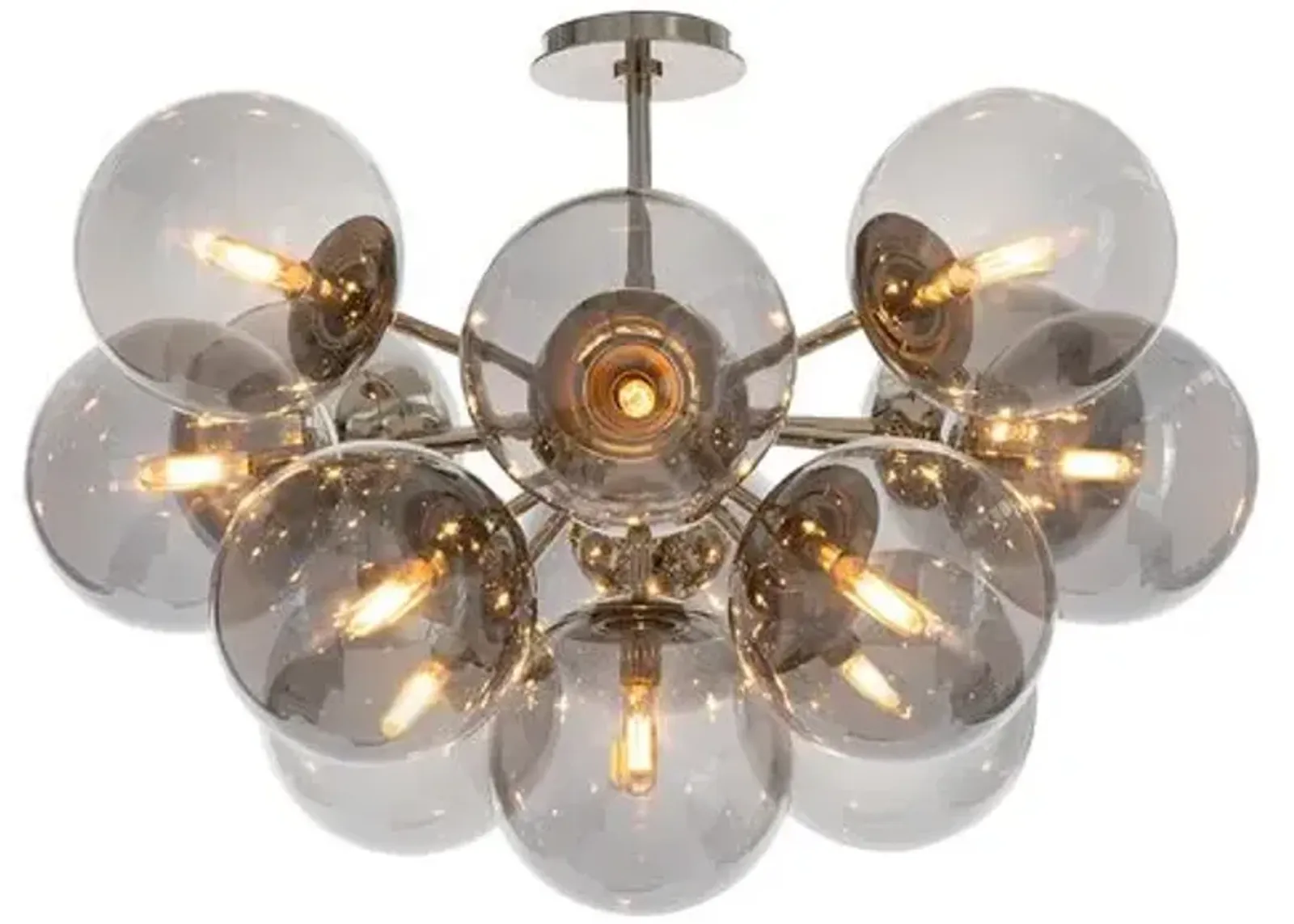 Shine Glass Globe Flush Mount - Regina Andrew - Gray