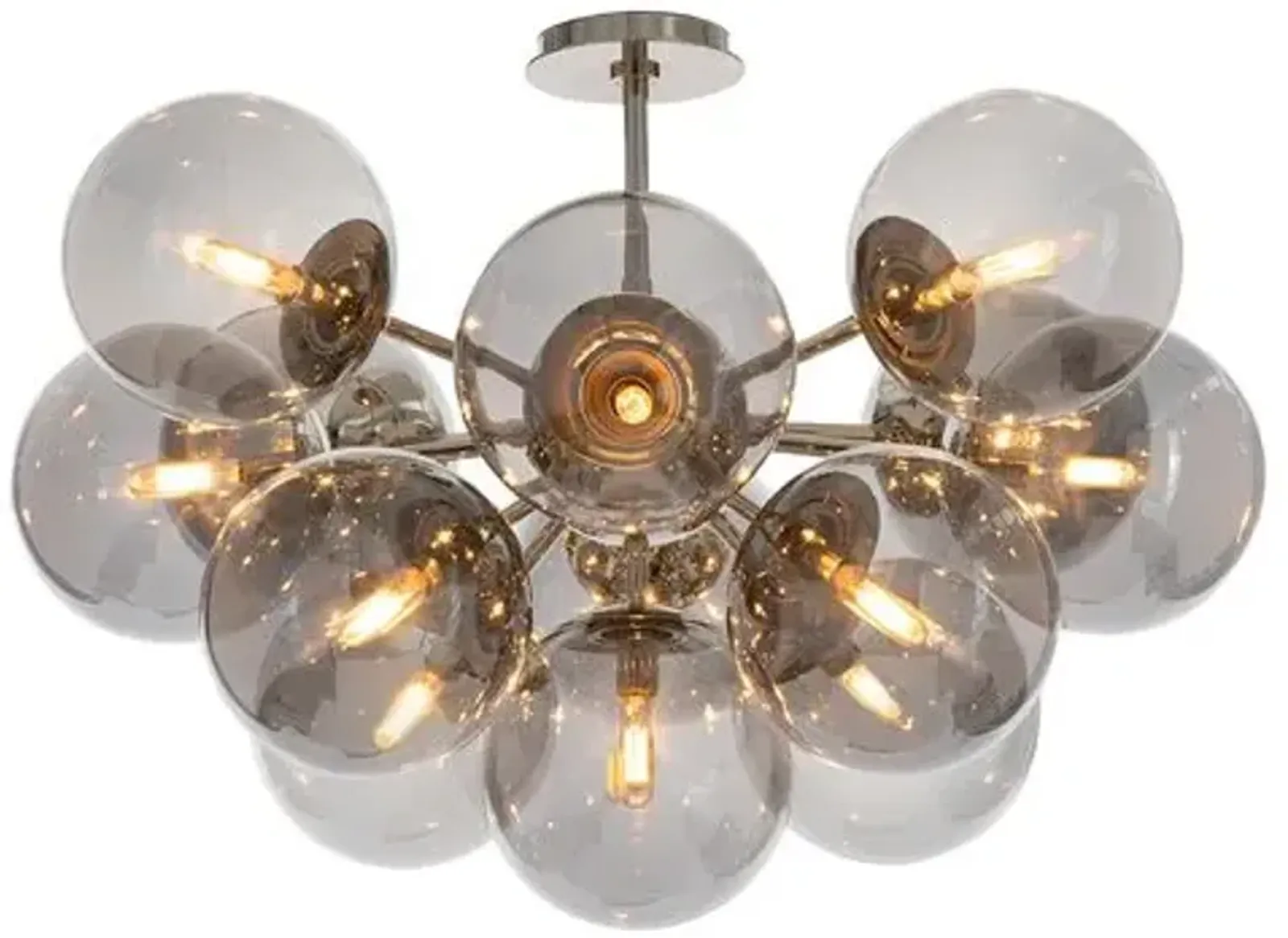 Shine Glass Globe Flush Mount - Regina Andrew - Gray