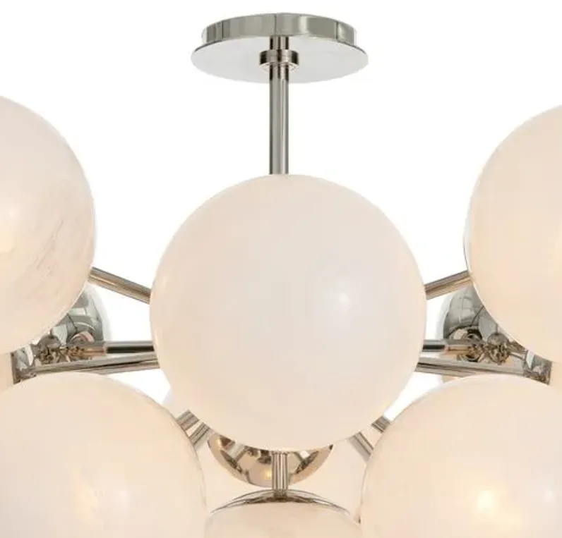 Shine Glass Globe Flush Mount - Regina Andrew - White