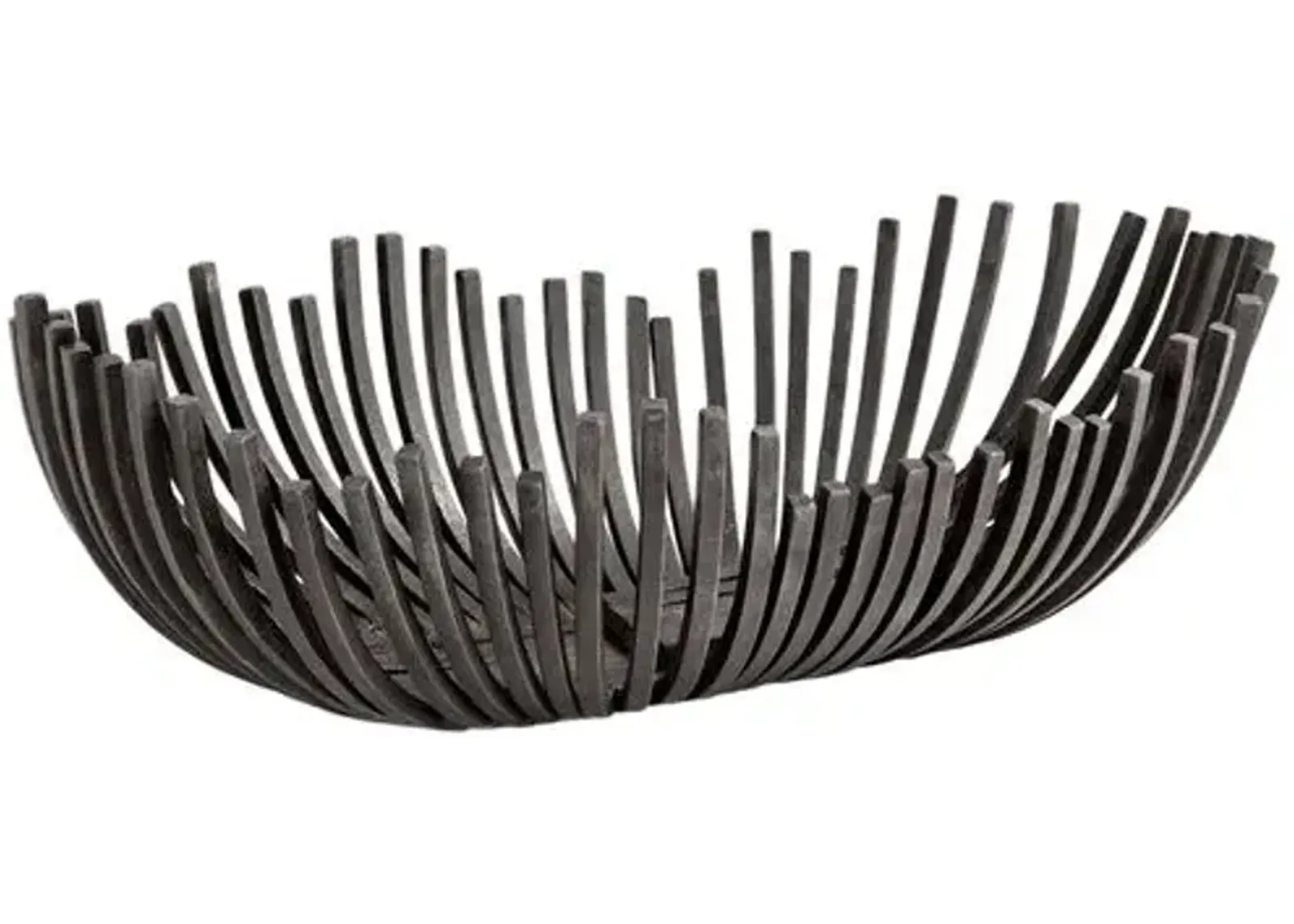 Webbed Bowl Oblong - Blackened Iron - Regina Andrew