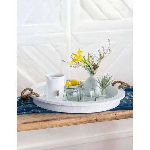 Aegean Serving Tray - White - Regina Andrew