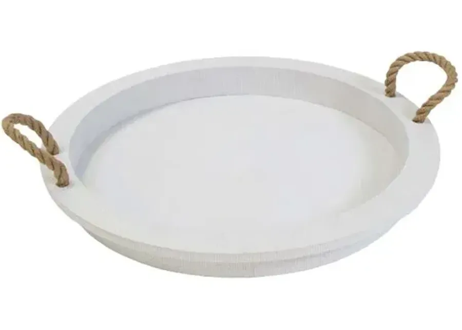 Aegean Serving Tray - White - Regina Andrew