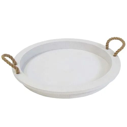 Aegean Serving Tray - White - Regina Andrew