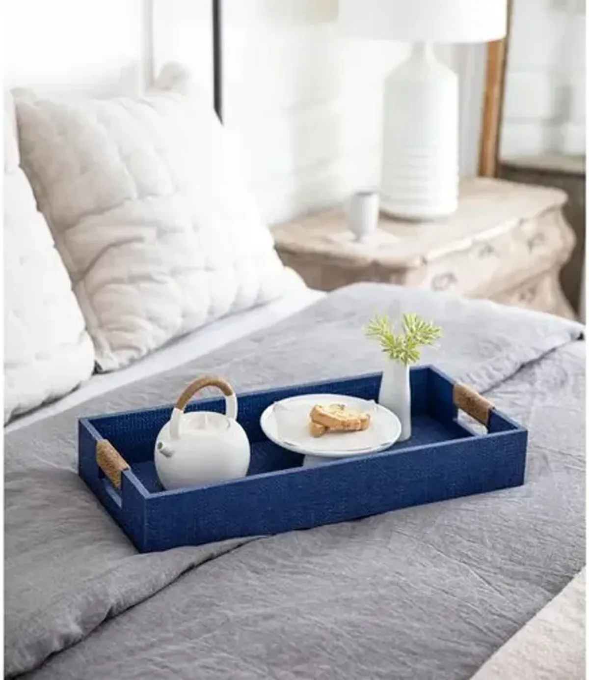 Logia Rectangle Small Tray - Regina Andrew - Blue