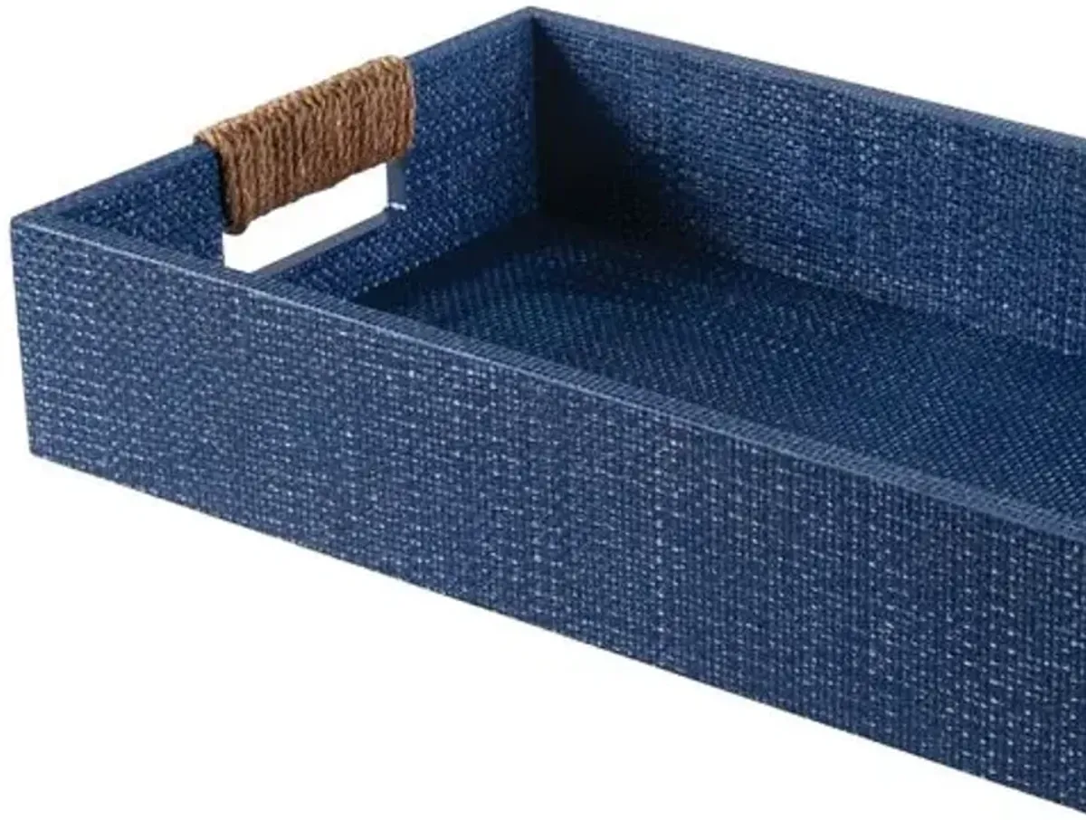 Logia Rectangle Small Tray - Regina Andrew - Blue