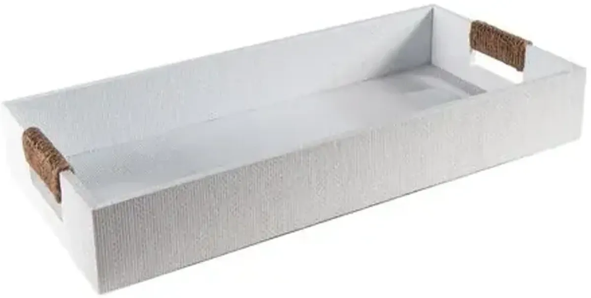 Logia Rectangle Small Tray - Regina Andrew - White