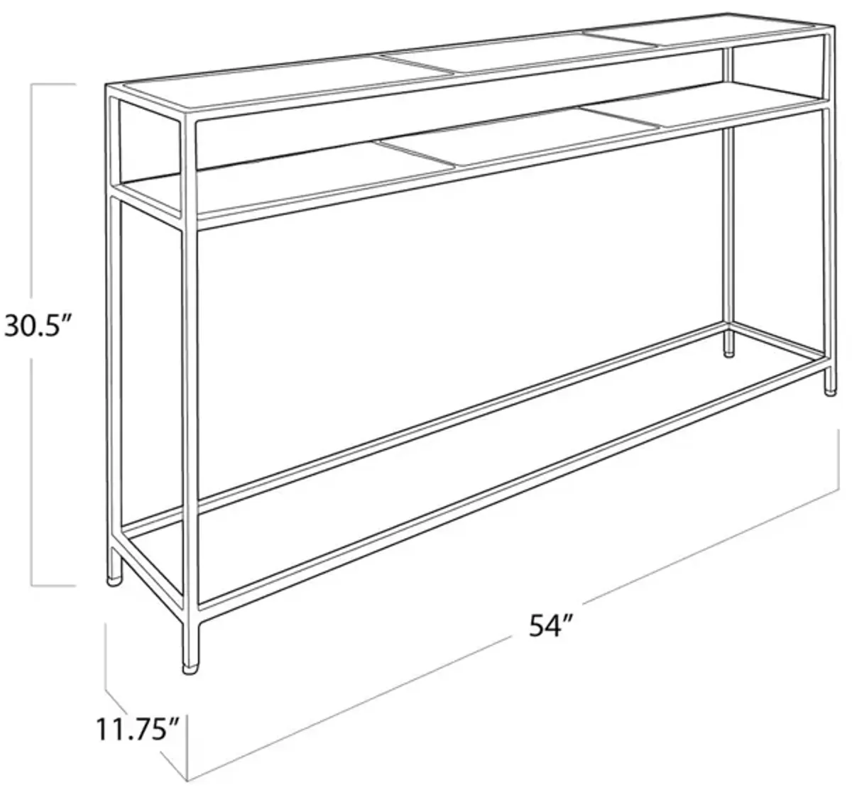 Echelon Marble Top Console Table