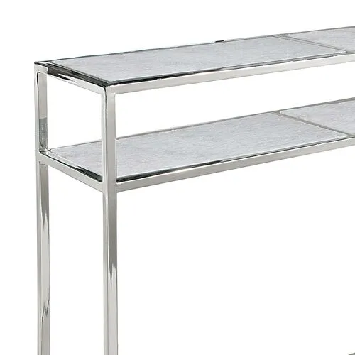 Echelon Marble Top Console Table - Regina Andrew - Gray