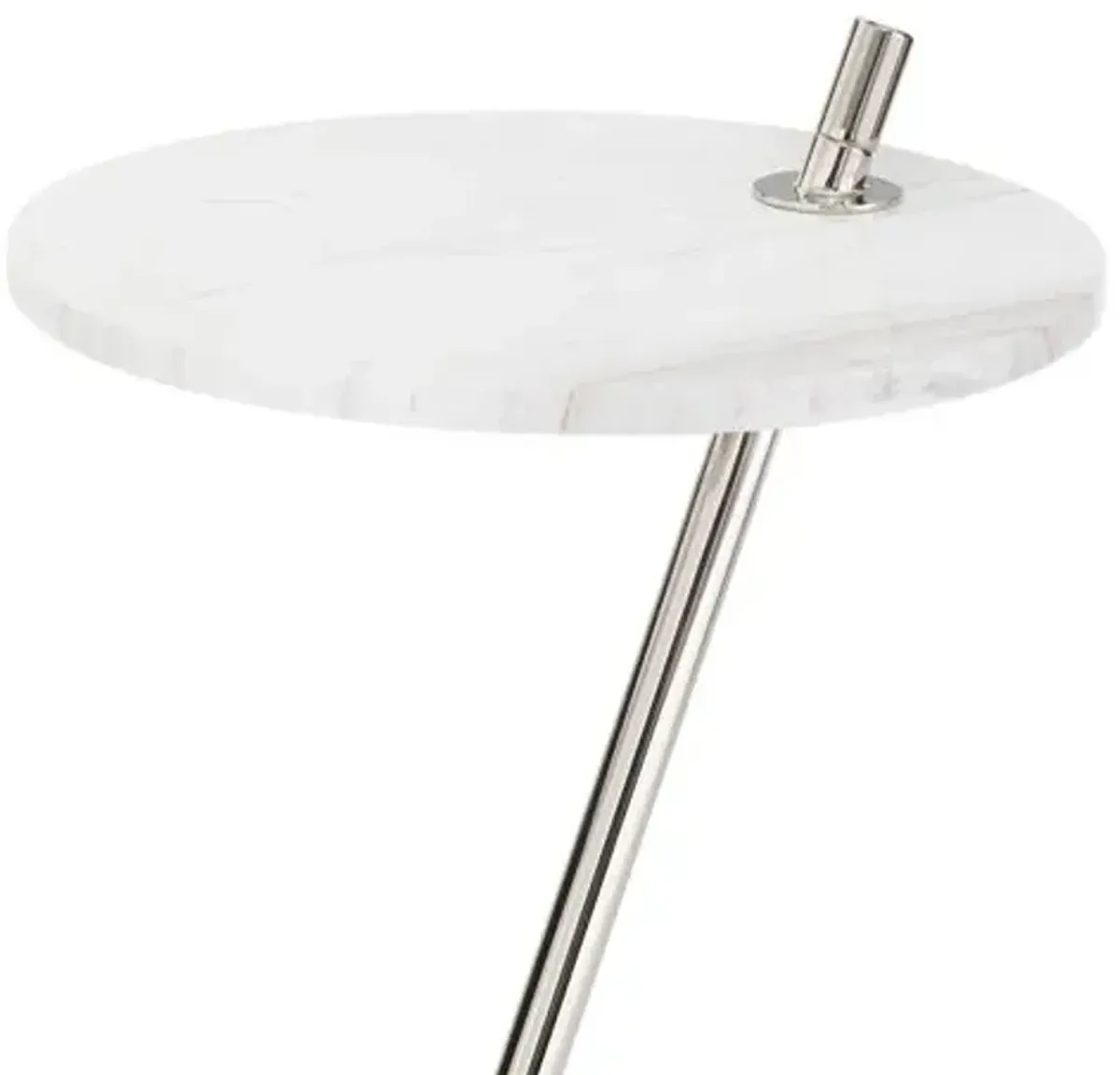 Spyder Accent Table - Regina Andrew - Silver - 26.5Hx14Wx14D in