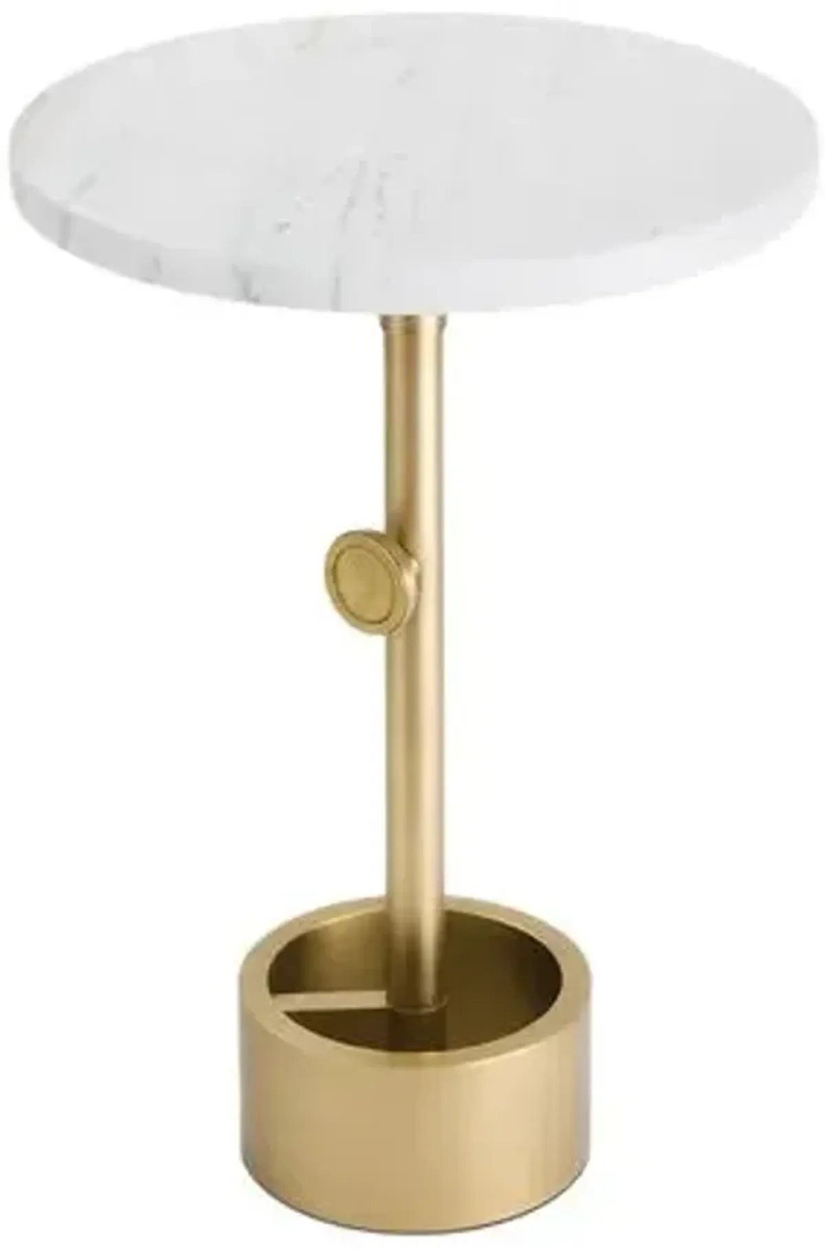 Myles Accent Table - Regina Andrew - Gold - 22.25Hx13Wx13D in