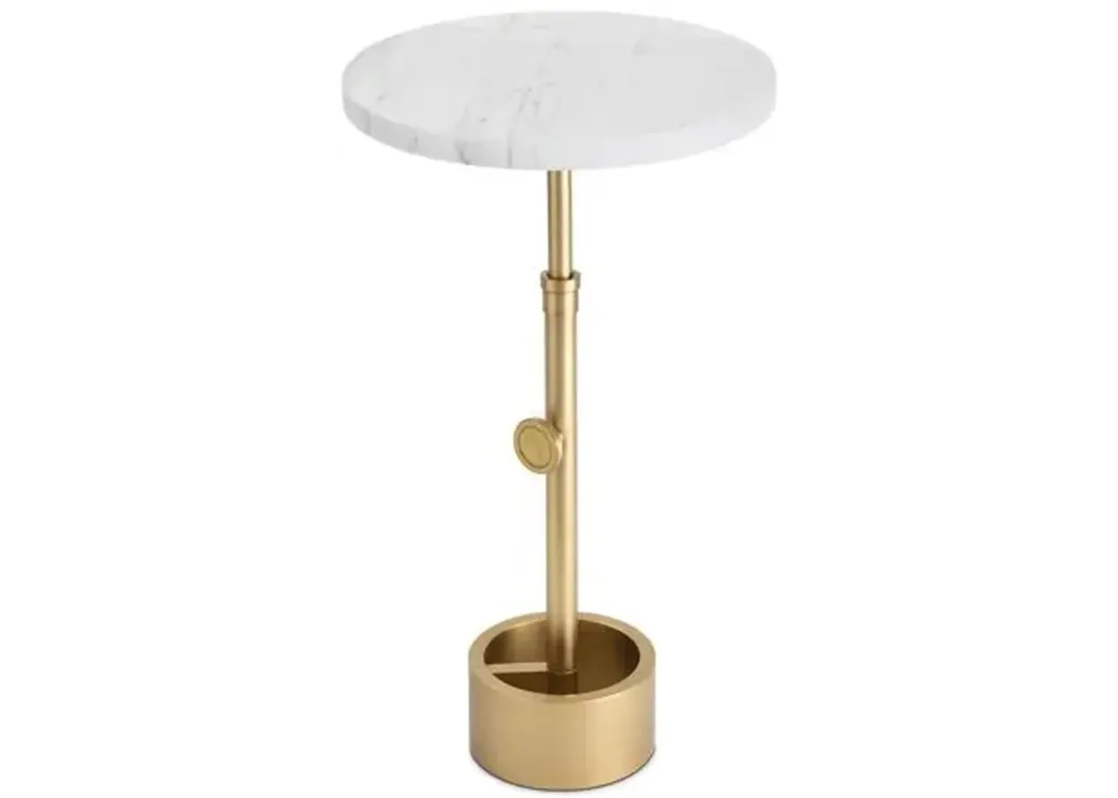 Myles Accent Table - Regina Andrew - Gold - 22.25Hx13Wx13D in