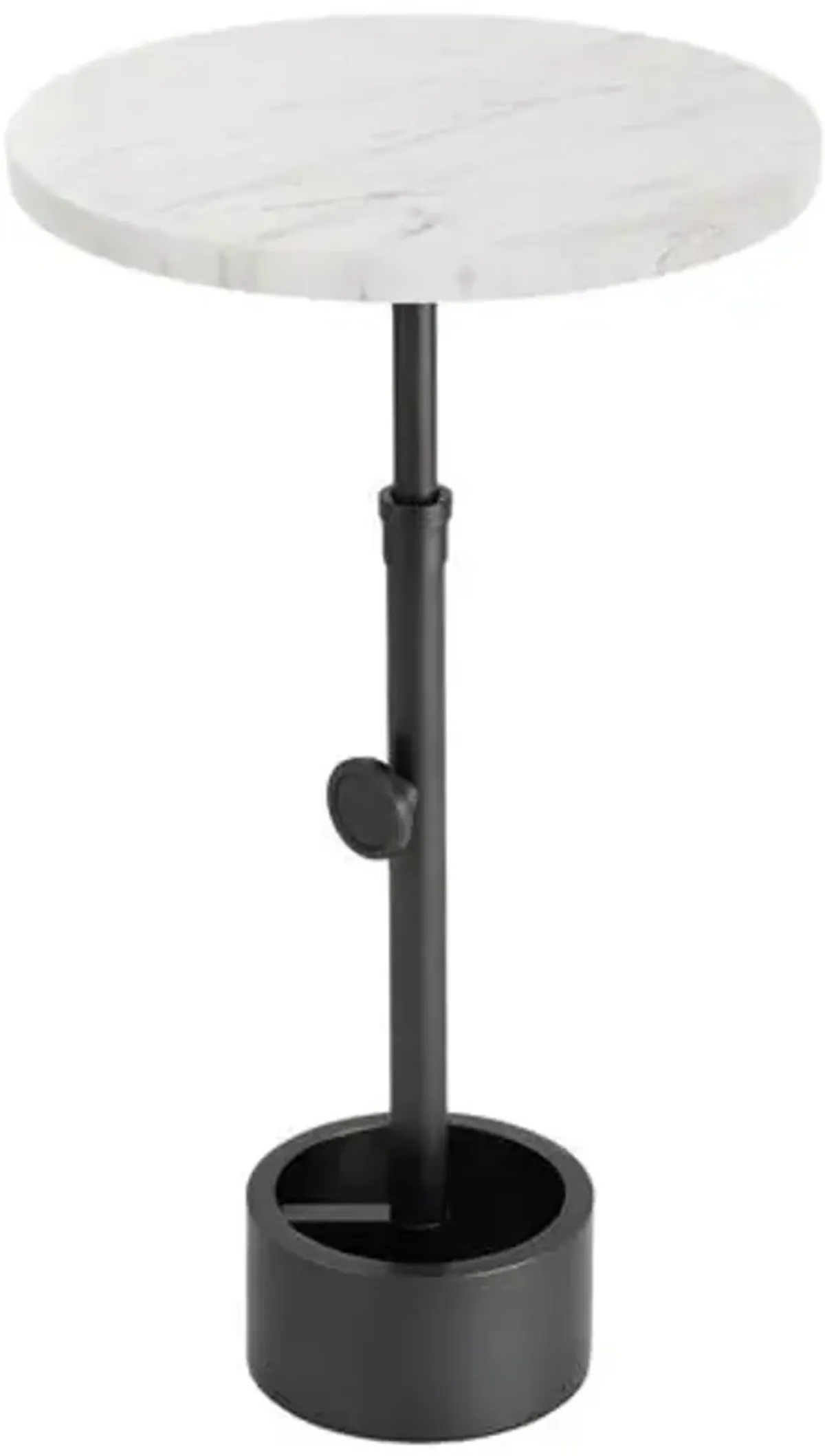 Myles Marble Top Accent Table - Regina Andrew - Brown - 22.25Hx13Wx13D in
