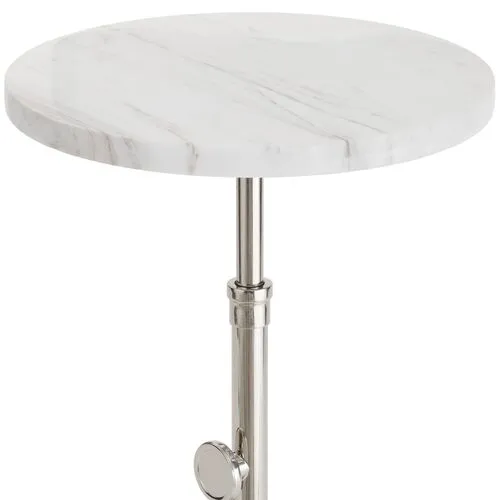 Myles Accent Table - Regina Andrew - Silver - 22.25Hx13Wx13D in