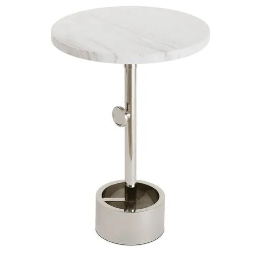 Myles Accent Table - Regina Andrew - Silver - 22.25Hx13Wx13D in