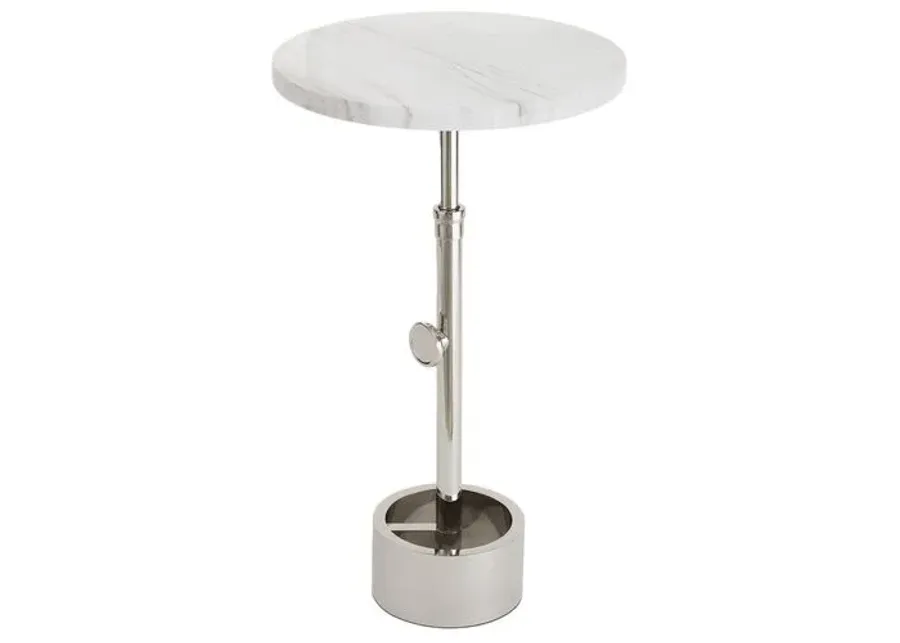 Myles Accent Table - Regina Andrew - Silver - 22.25Hx13Wx13D in