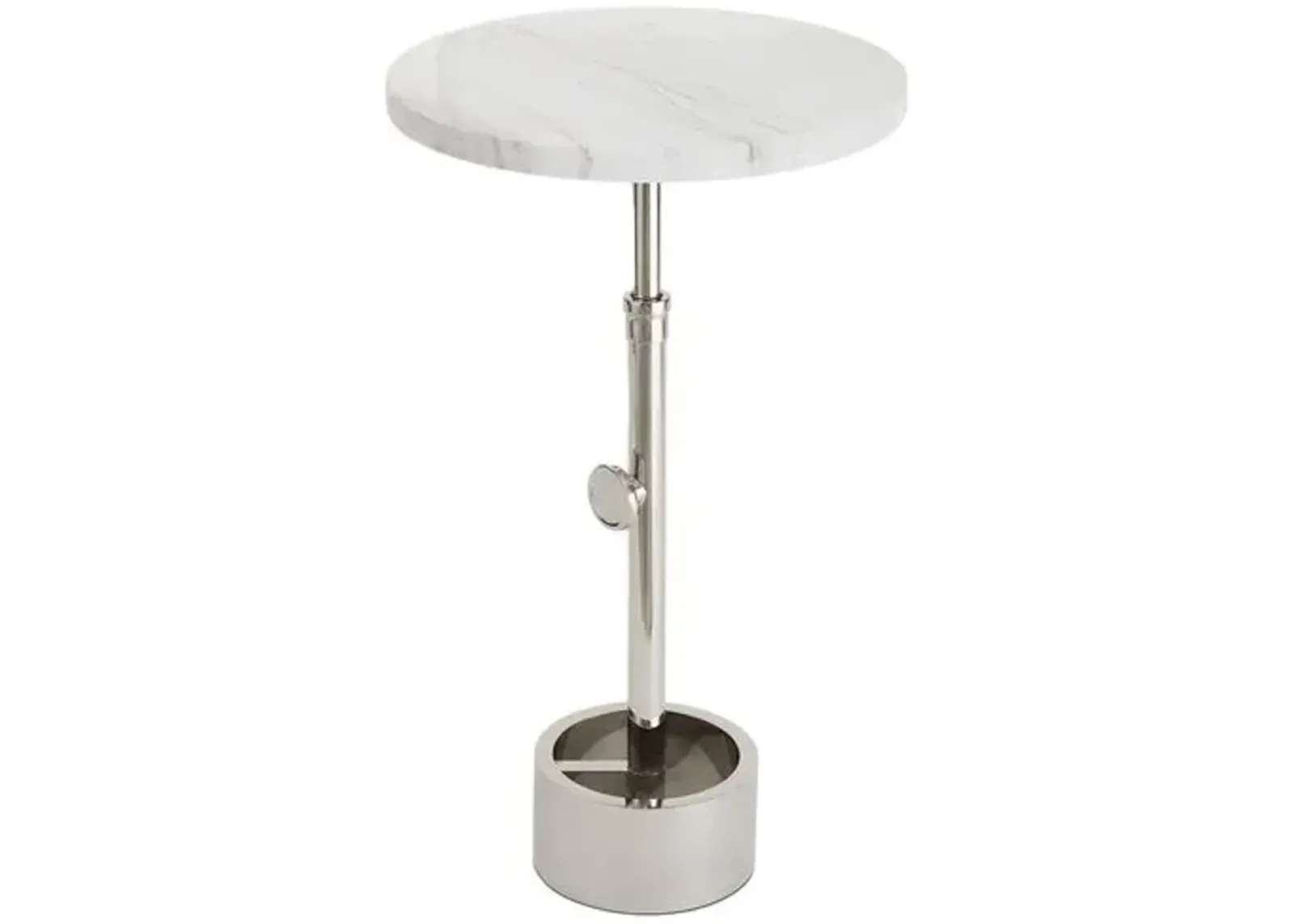 Myles Accent Table - Regina Andrew - Silver - 22.25Hx13Wx13D in