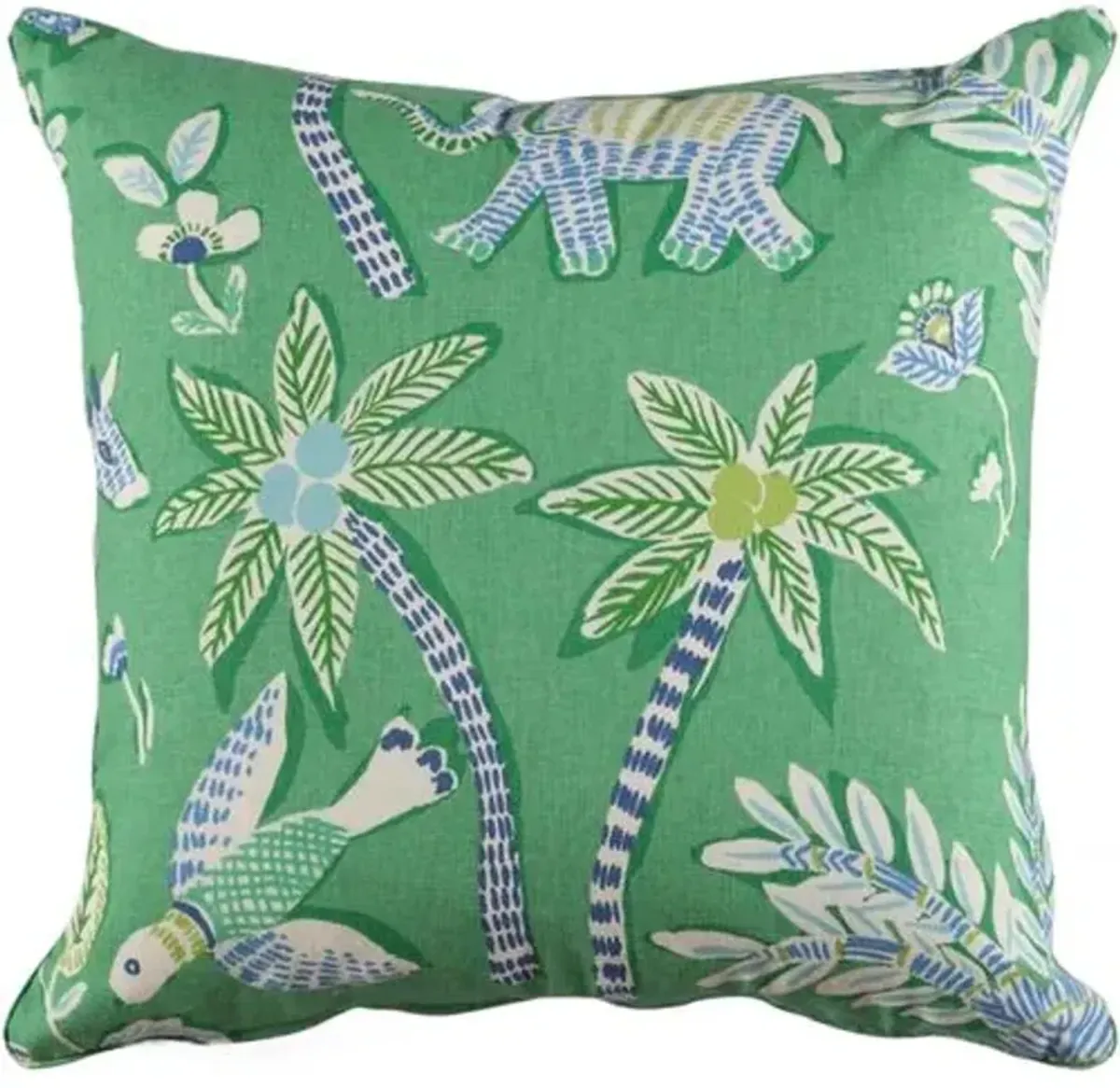 Goa Jungle Pillow - Green