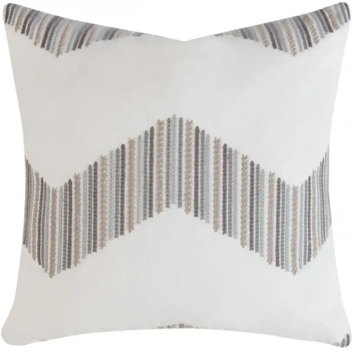 Tarmal Woven Pillow, White/Grey/Tan