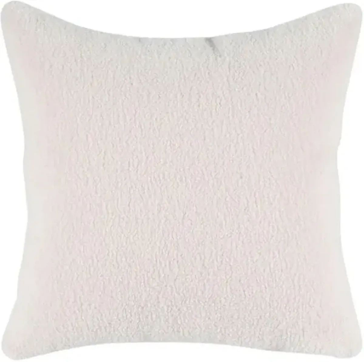Salermo Plush Sherpa Pillow - Ivory