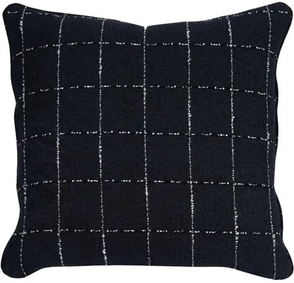 Pocket Square Pillow - Noir