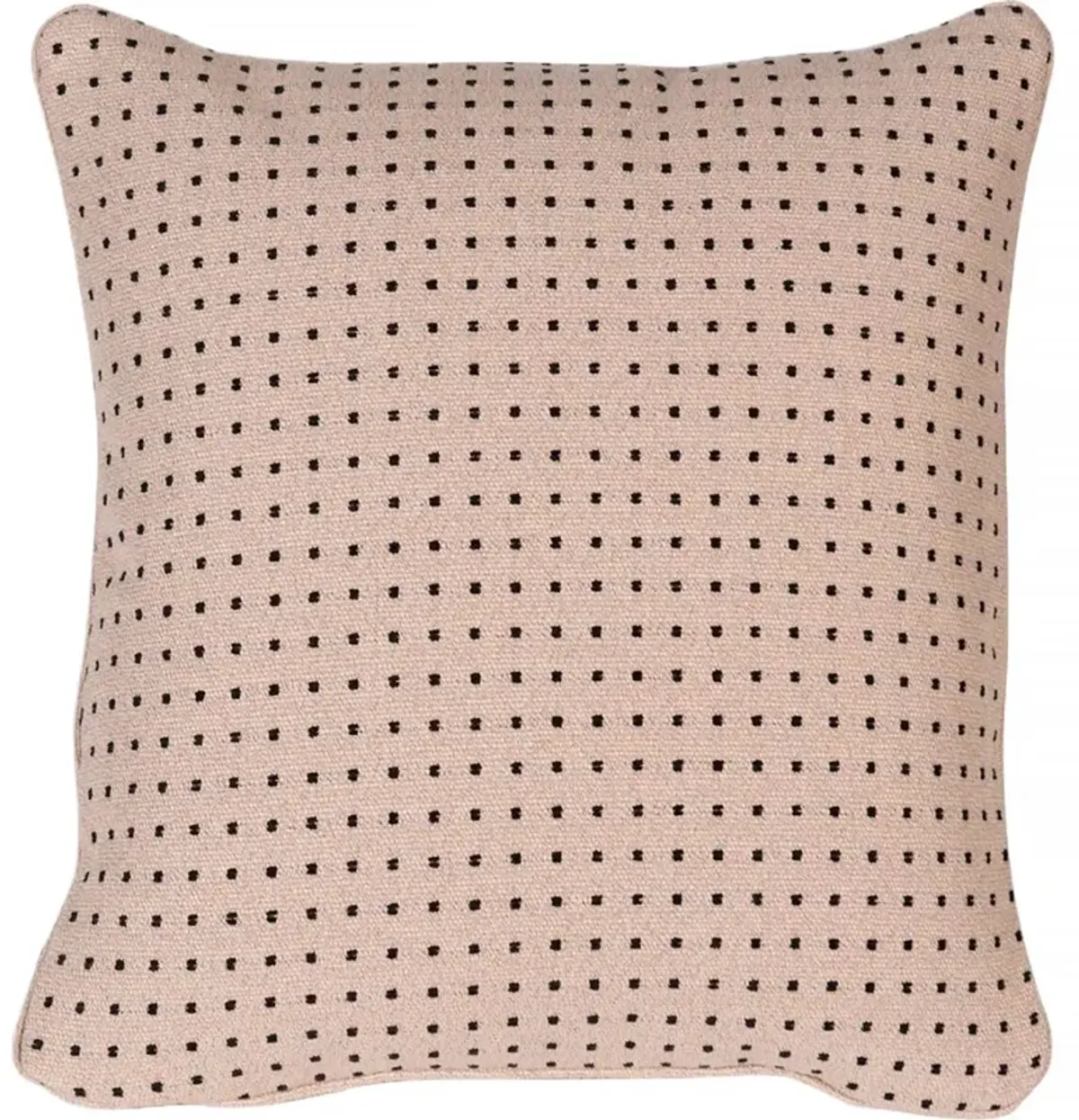 Tellus Dot Pillow, Putty/Black