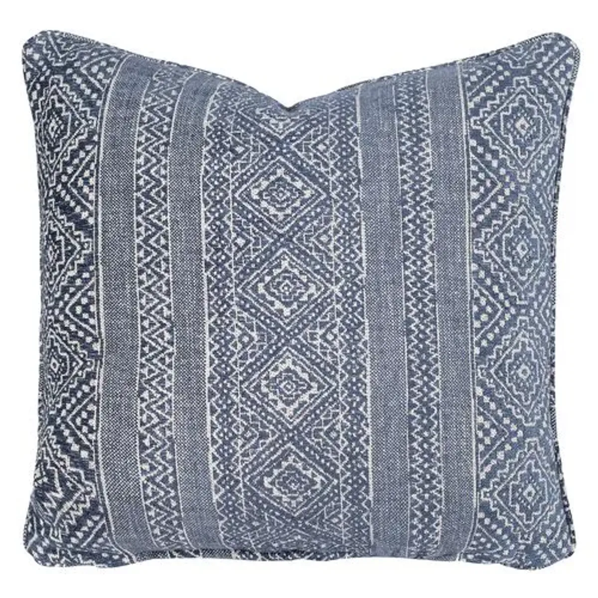 Wonderland Shibori Pillow - Navy/White