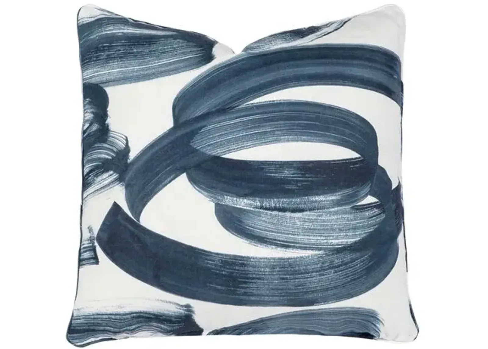 Hurley Swirl Print Pillow - Indigo/White