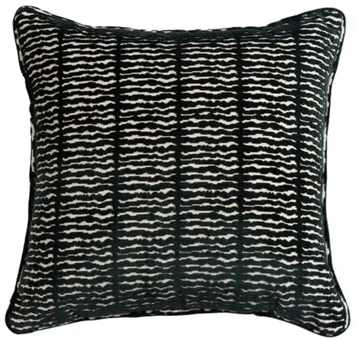 Safiya Stripe Jungle Velvet Pillow