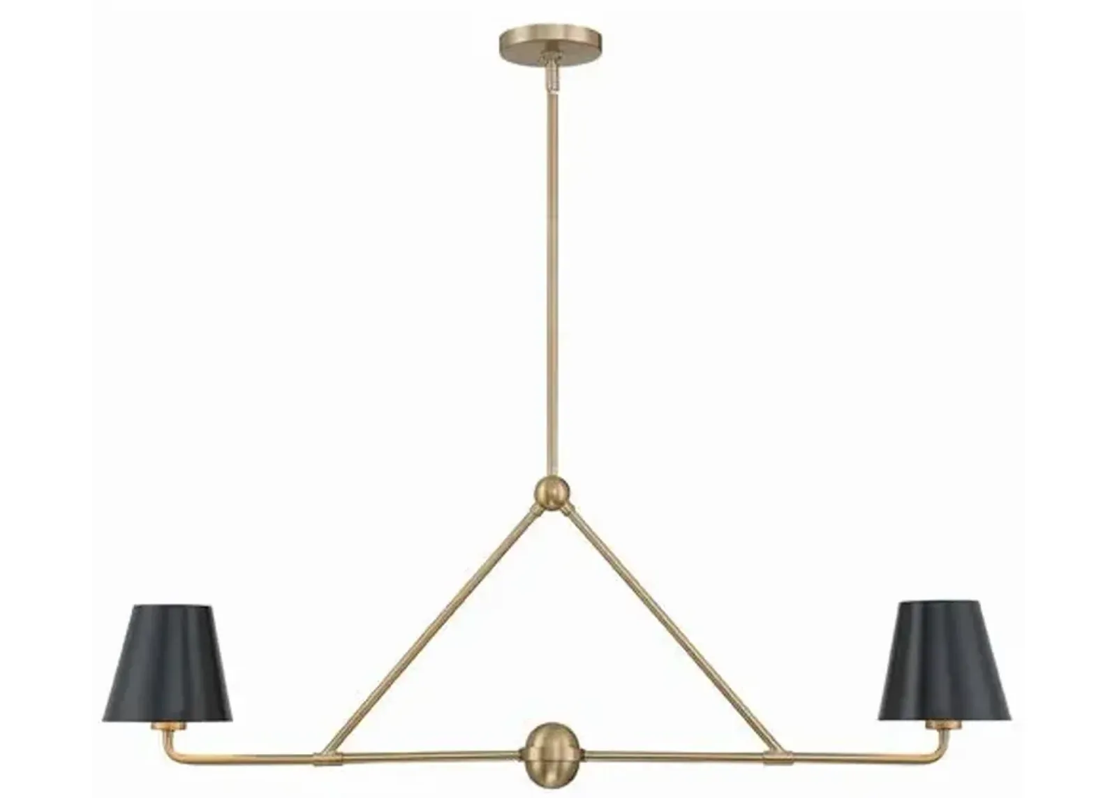 Xavier Linear Chandelier - Crystorama - Gold