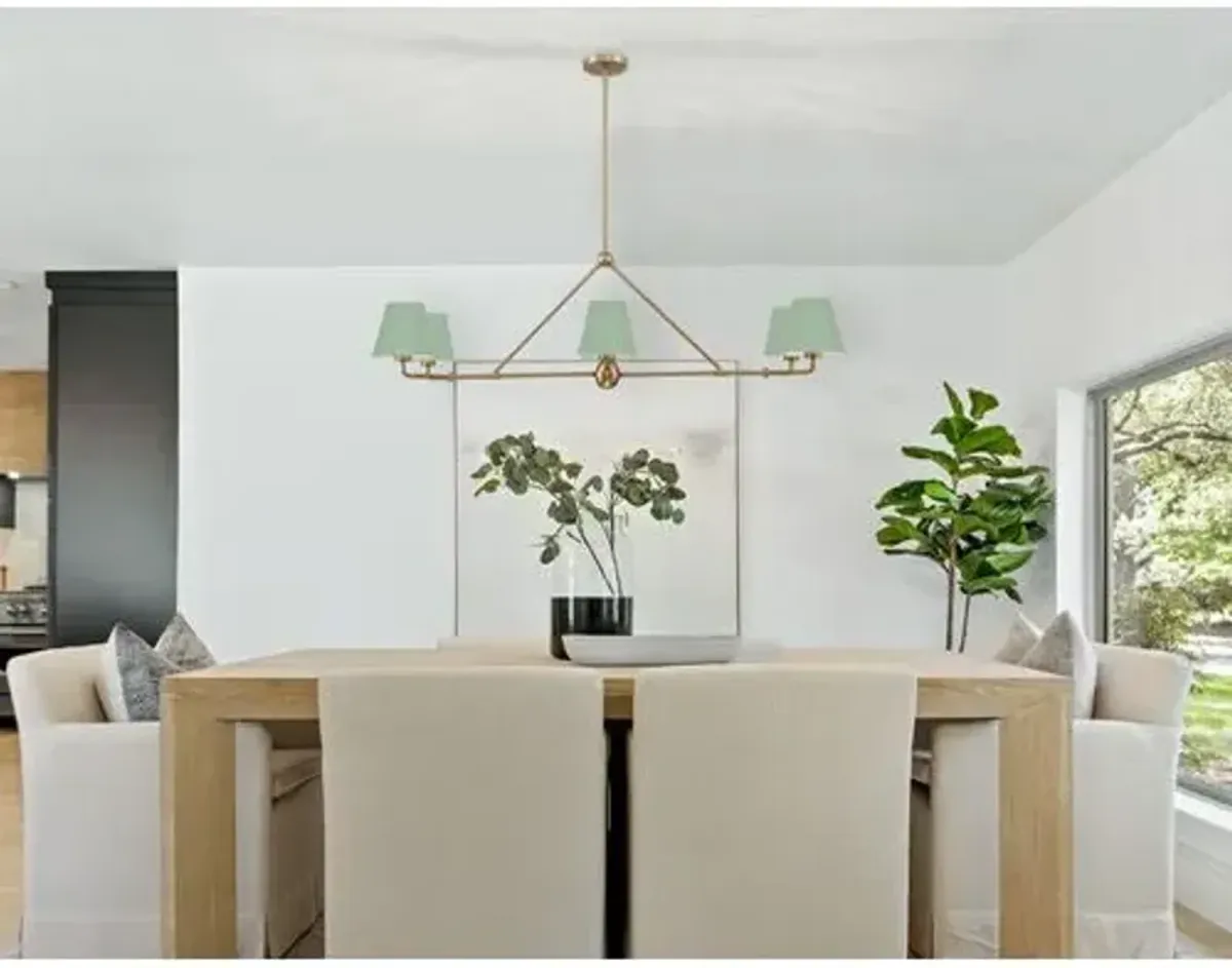 Xavier 6 Light Linear Chandelier - Crystorama - Gold