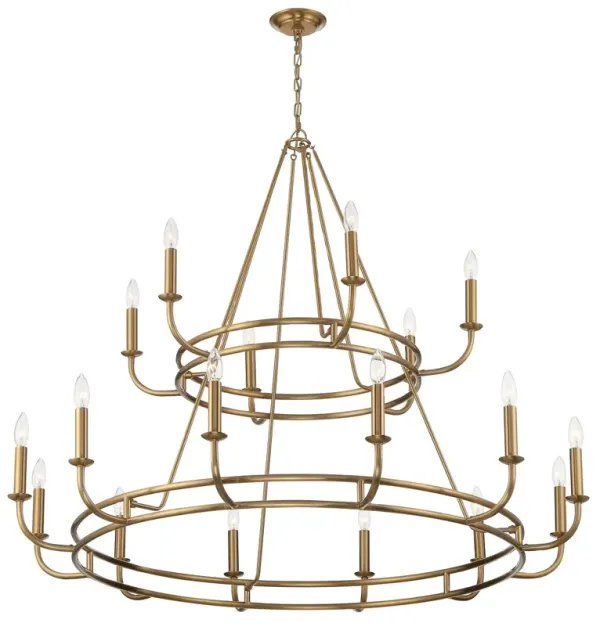 Bailey 18-Light Chandelier - Crystorama - Gold