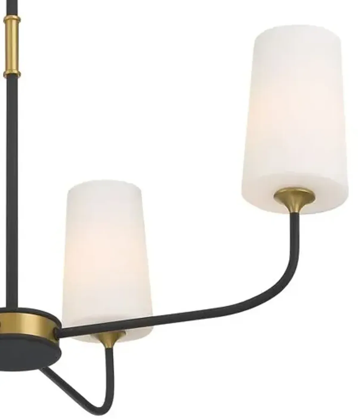 Niles 4 Light Chandelier - Black/Gold - Crystorama