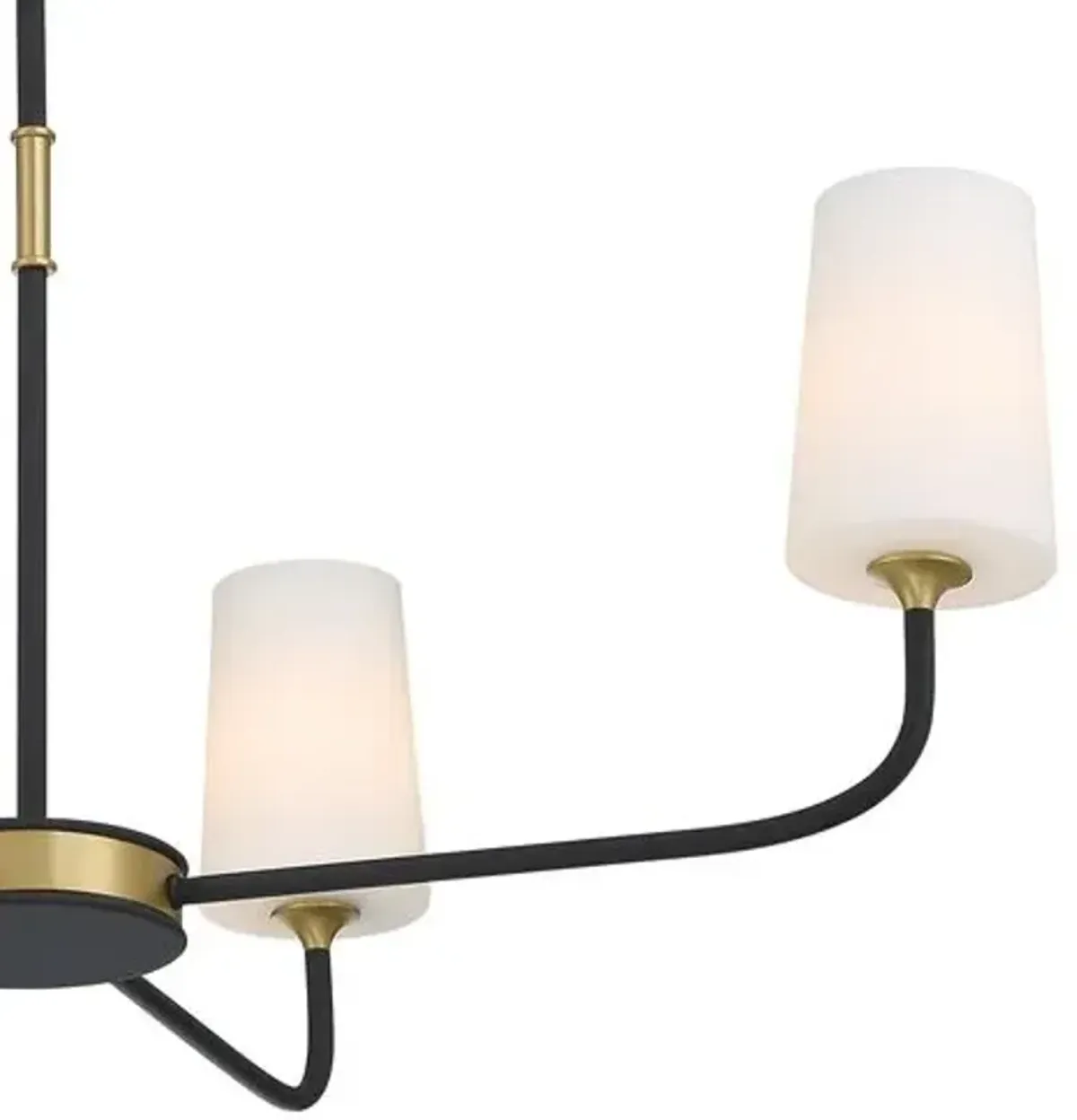 Niles 4 Light Chandelier - Black/Gold - Crystorama