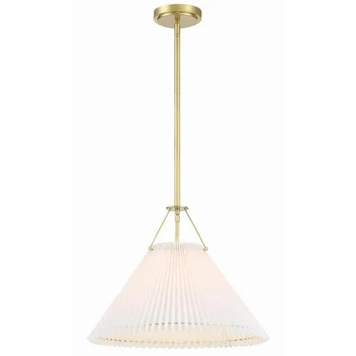 Gamma 1 Light Chandelier - Crystorama - Gold