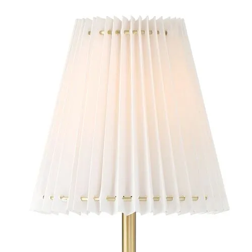 Gamma 1 Light Pleated Wall Sconce - Aged Brass - Crystorama - Gold