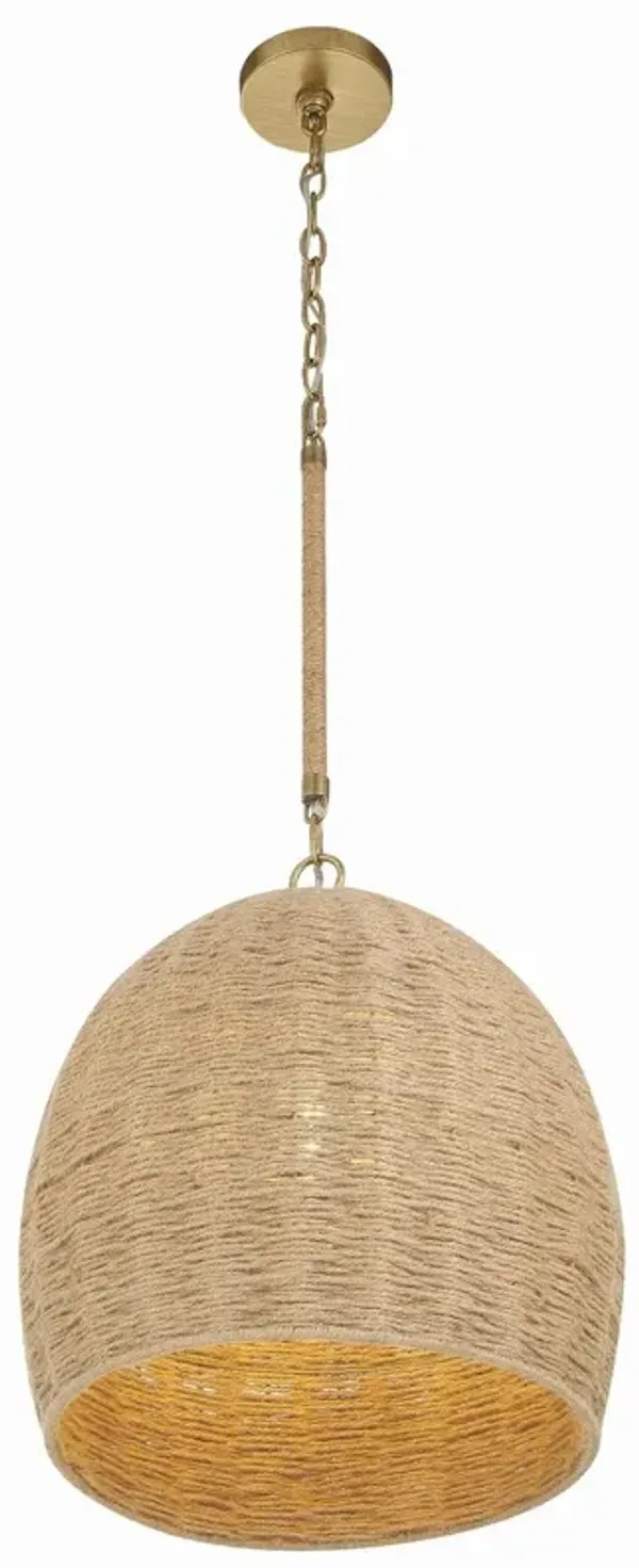 Jace 1 Light Pendant - Soft Gold - Crystorama