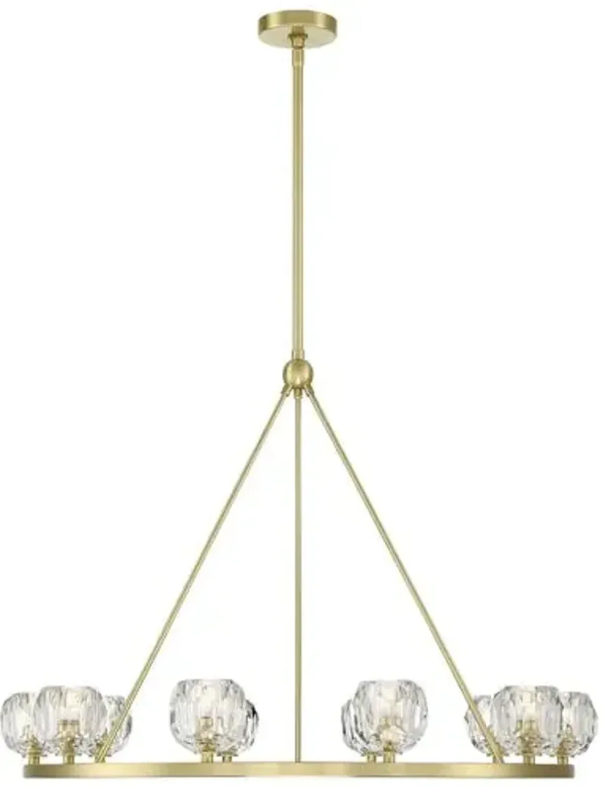 Aragon Chandelier - Soft Brass - Crystorama - Gold