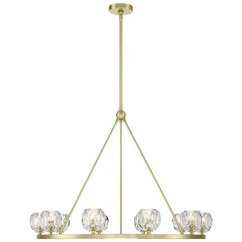 Aragon Chandelier - Soft Brass - Crystorama - Gold