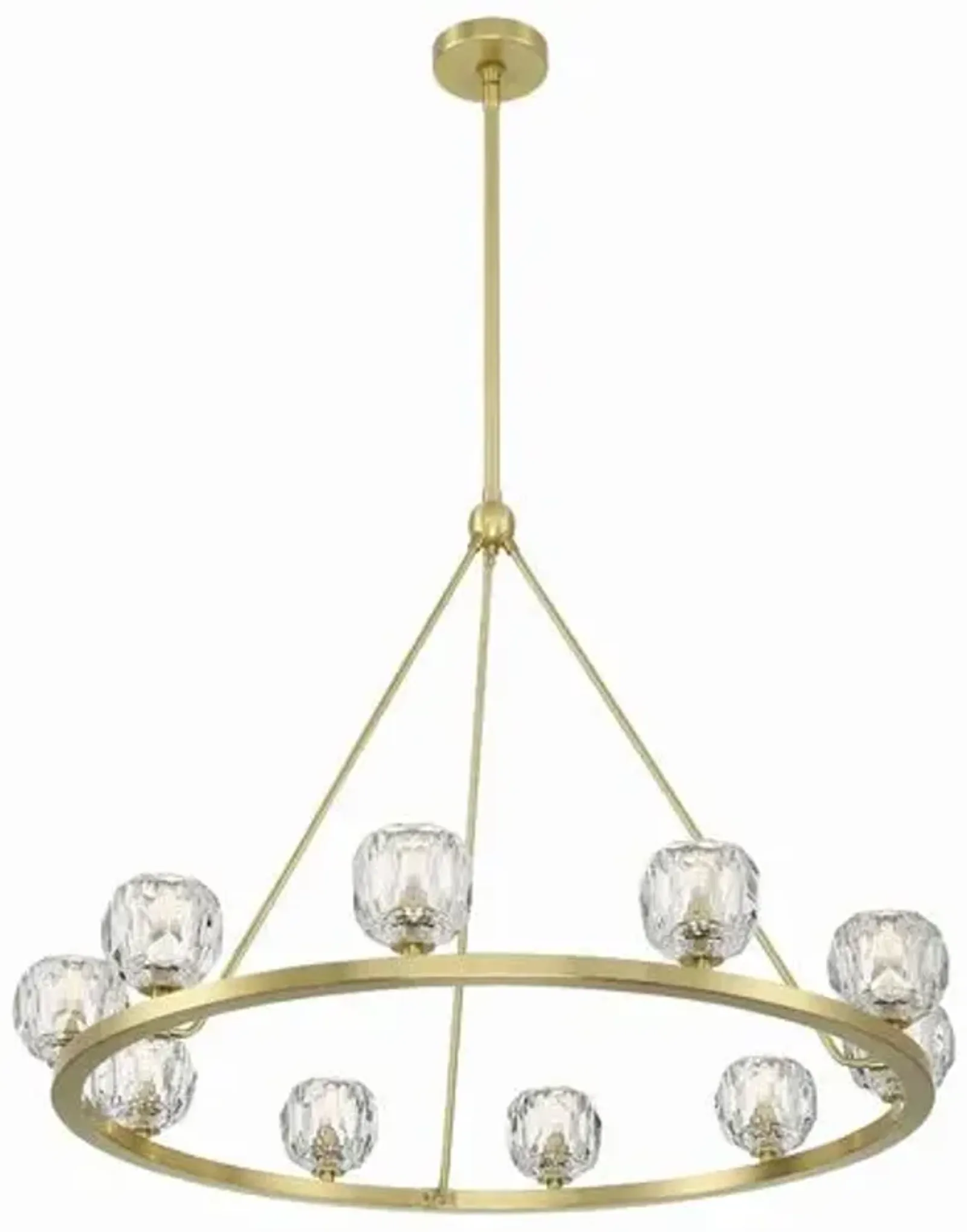 Aragon Chandelier - Soft Brass - Crystorama - Gold